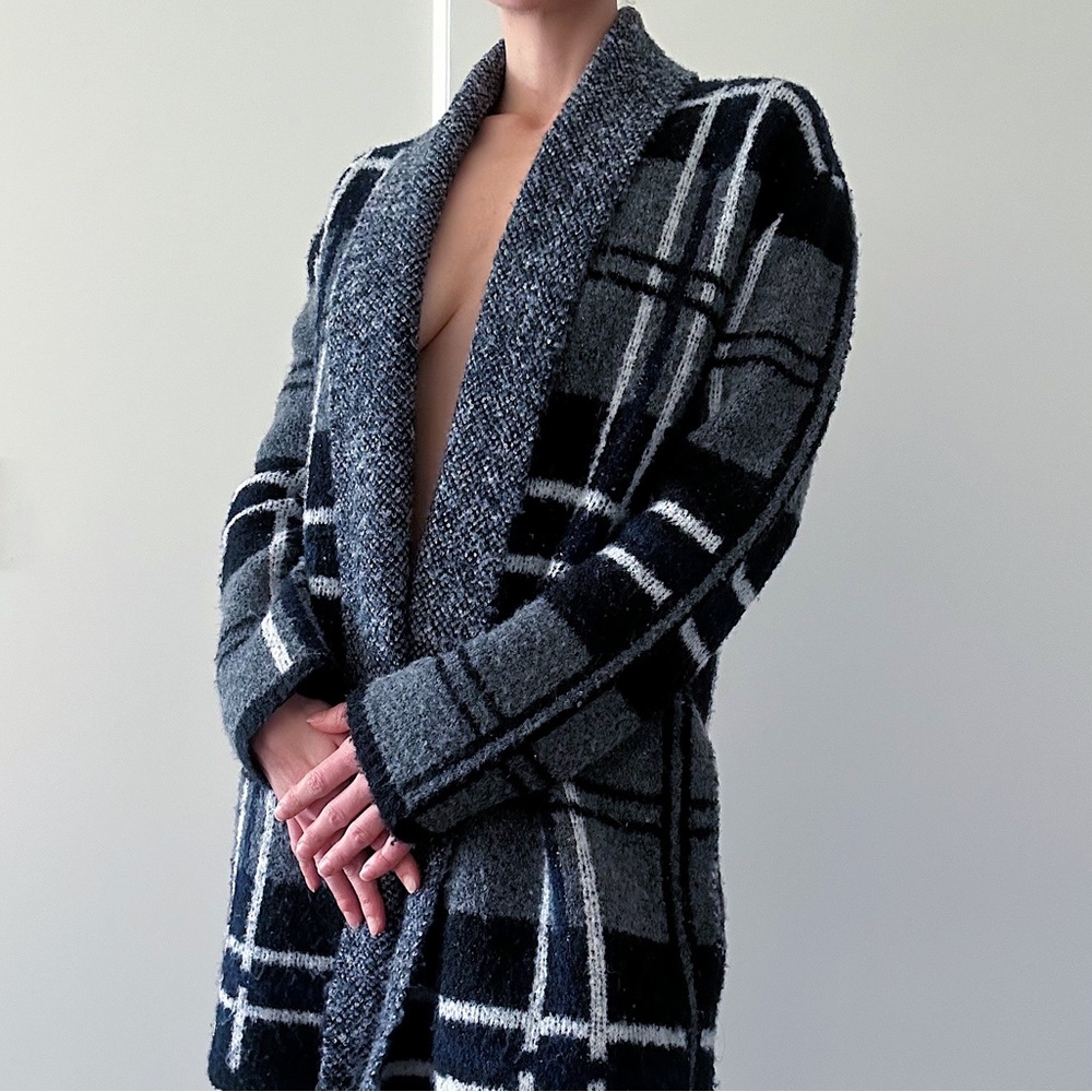 super warm plaid cardigan - Picture 10 of 11